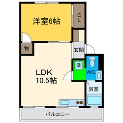 アンカーアパートメントの物件間取画像